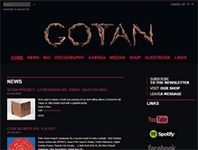 Tablet Screenshot of gotanproject.com