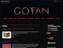 Tablet Screenshot of gotanproject.net